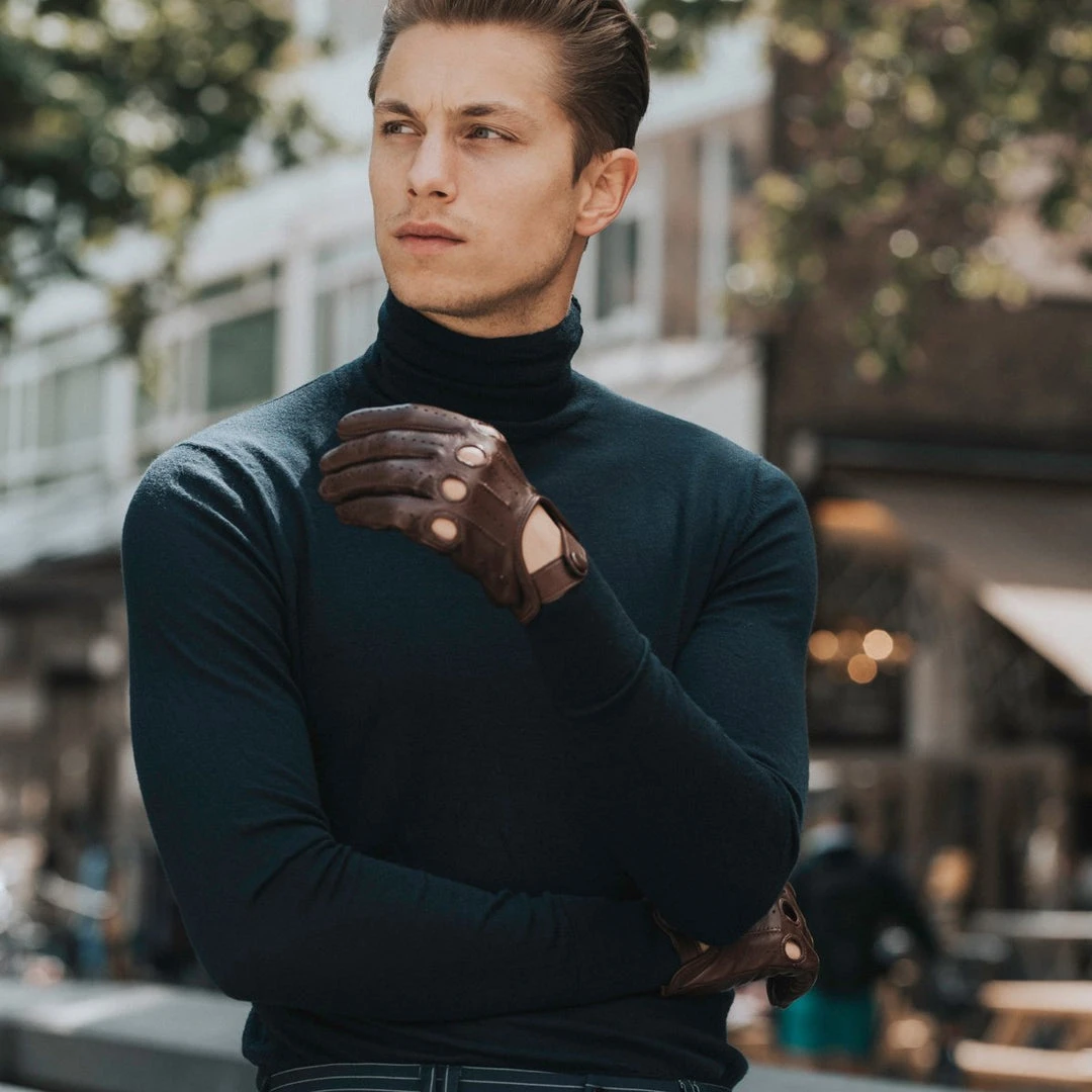 Fratelli Orsini Mario (brown) - Lambskin Leather Driving Gloves & Touchscreen 9 Fratelli Orsini Mario (brown) - Lambskin Leather Driving Gloves & Touchscreen