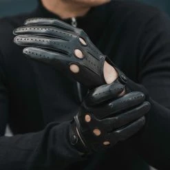 Fratelli Orsini Mario (black) - Lambskin Leather Driving Gloves & Touchscreen