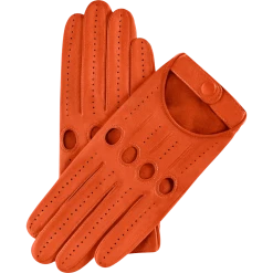 Fratelli Orsini Alessa (orange) - Lambskin Leather Driving Gloves