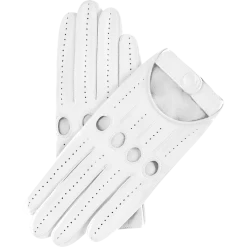 Fratelli Orsini Alessa (white) - Lambskin Leather Driving Gloves Women's Gloves