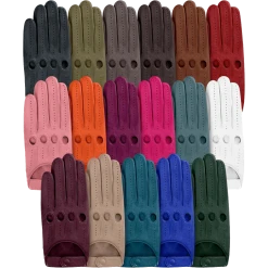 Fratelli Orsini Alessa (orange) - Lambskin Leather Driving Gloves