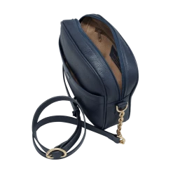 Fratelli Orsini Leather Bags Alessandra - Calf Leather Women’s Bag With Cross-body Strap In Metal And Leather Chain 20 Fratelli Orsini Leather Bags Alessandra - Calf Leather Women’s Bag With Cross-body Strap In Metal And Leather Chain