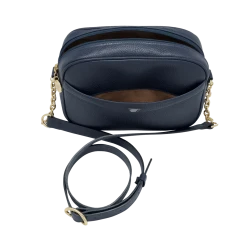 Fratelli Orsini Leather Bags Alessandra - Calf Leather Women’s Bag With Cross-body Strap In Metal And Leather Chain 21 Fratelli Orsini Leather Bags Alessandra - Calf Leather Women’s Bag With Cross-body Strap In Metal And Leather Chain