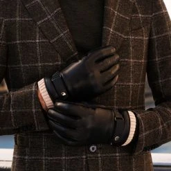 Fratelli Orsini Alonzo (black) - Lambskin Leather Gloves With Cashmere Lining & Touchscreen 25 Fratelli Orsini Alonzo (black) - Lambskin Leather Gloves With Cashmere Lining & Touchscreen
