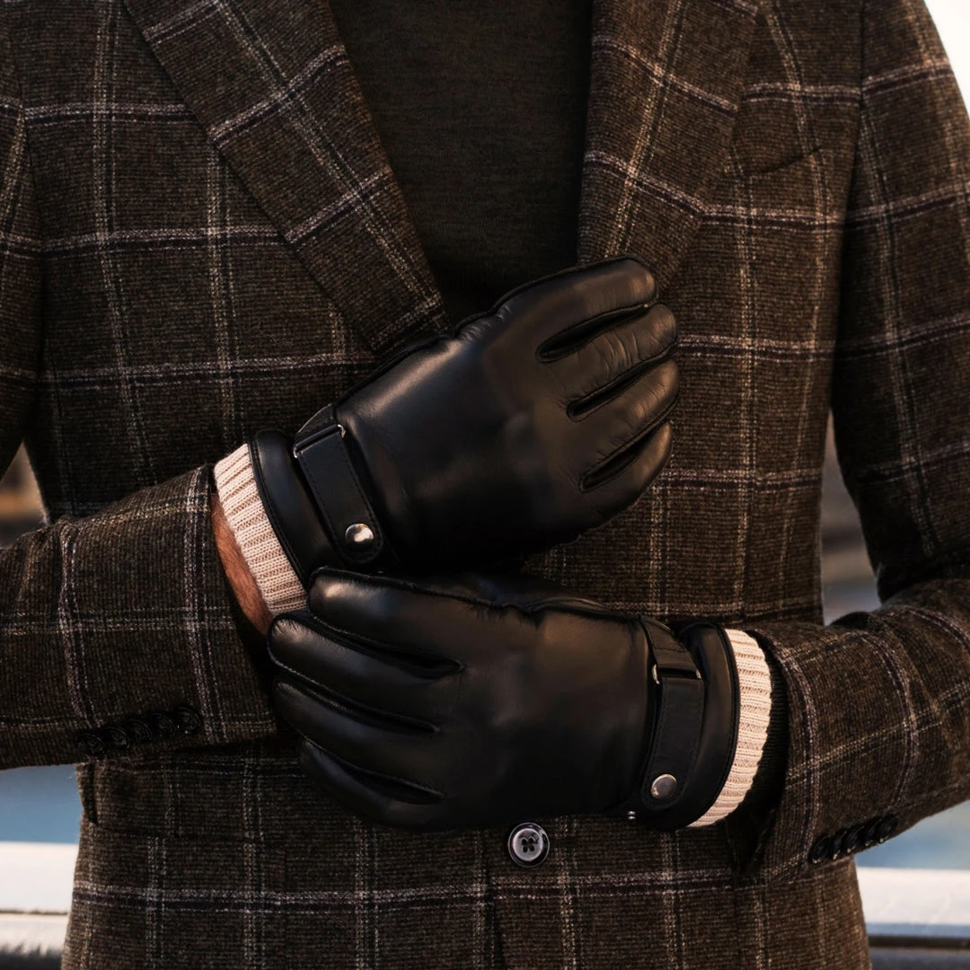 Fratelli Orsini Alonzo (black) - Lambskin Leather Gloves With Cashmere Lining & Touchscreen 11 Fratelli Orsini Alonzo (black) - Lambskin Leather Gloves With Cashmere Lining & Touchscreen