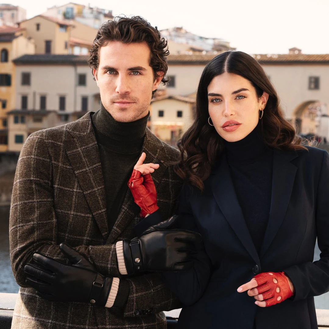 Fratelli Orsini Alonzo (black) - Lambskin Leather Gloves With Cashmere Lining & Touchscreen 12 Fratelli Orsini Alonzo (black) - Lambskin Leather Gloves With Cashmere Lining & Touchscreen