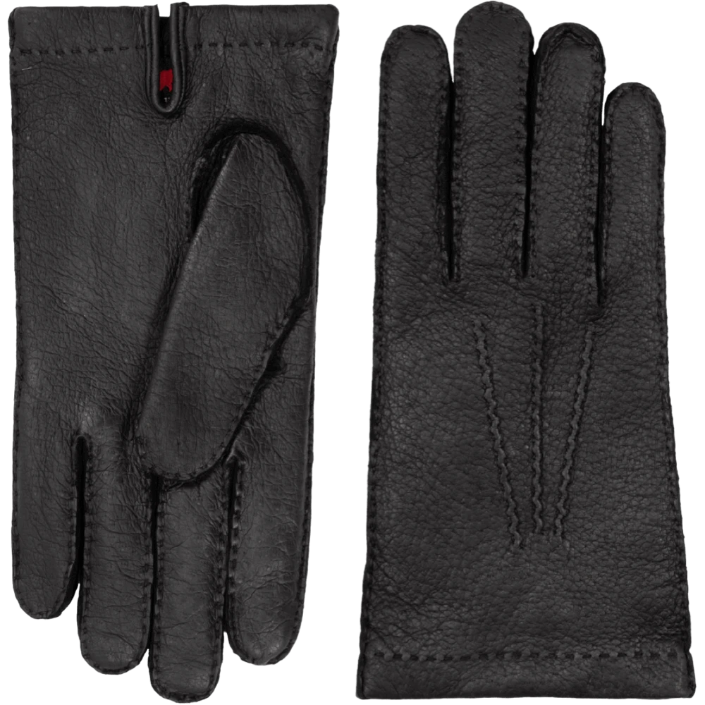 Fratelli Orsini Men's Gloves Antonio (black) - Peccary Leather Gloves With Cashmere Lining 3 Fratelli Orsini Men's Gloves Antonio (black) - Peccary Leather Gloves With Cashmere Lining