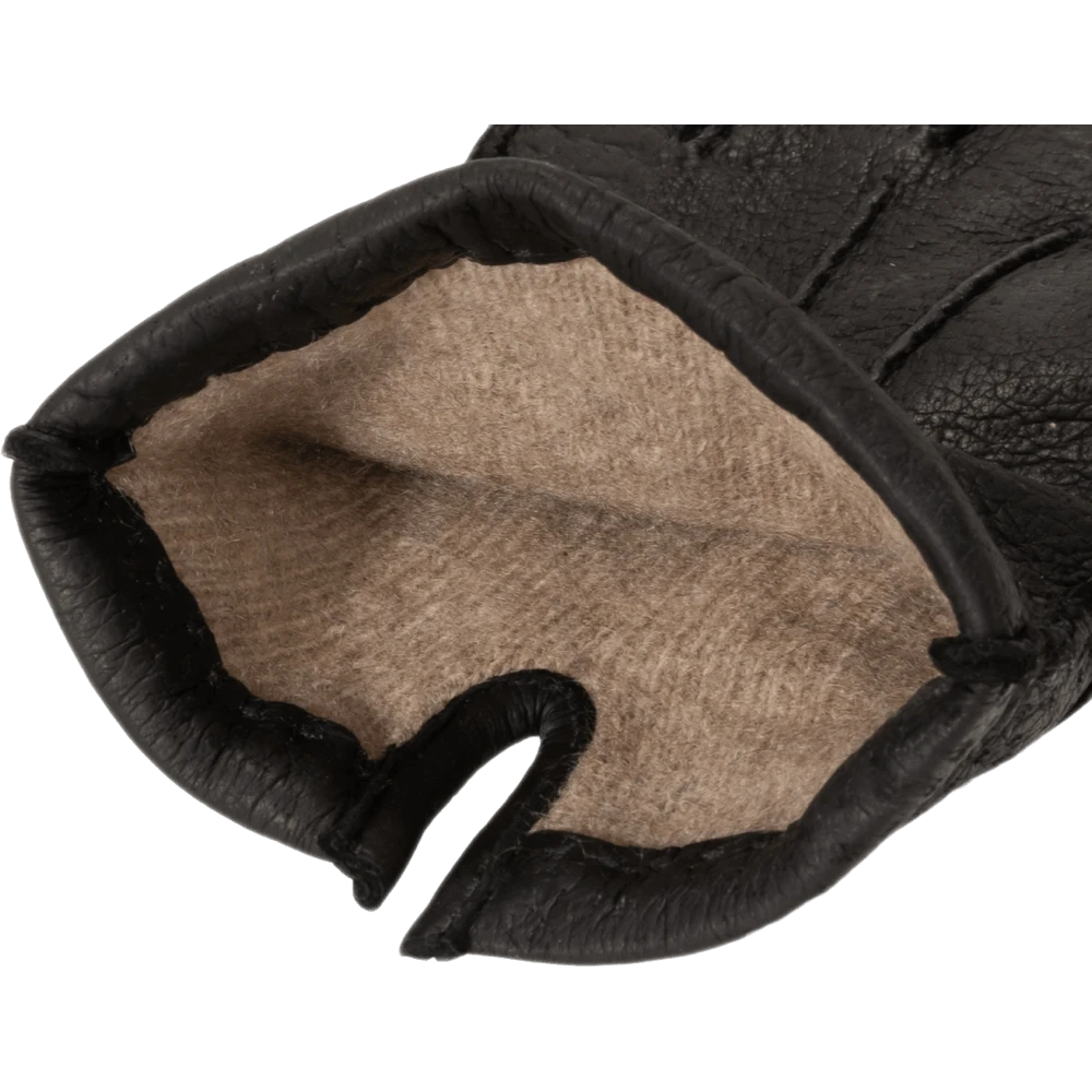 Fratelli Orsini Men's Gloves Antonio (black) - Peccary Leather Gloves With Cashmere Lining 4 Fratelli Orsini Men's Gloves Antonio (black) - Peccary Leather Gloves With Cashmere Lining