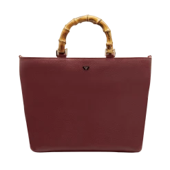 Fratelli Orsini Leather Bags Fiorenza - Calf Leather Women’s Handbag With Bamboo Handles