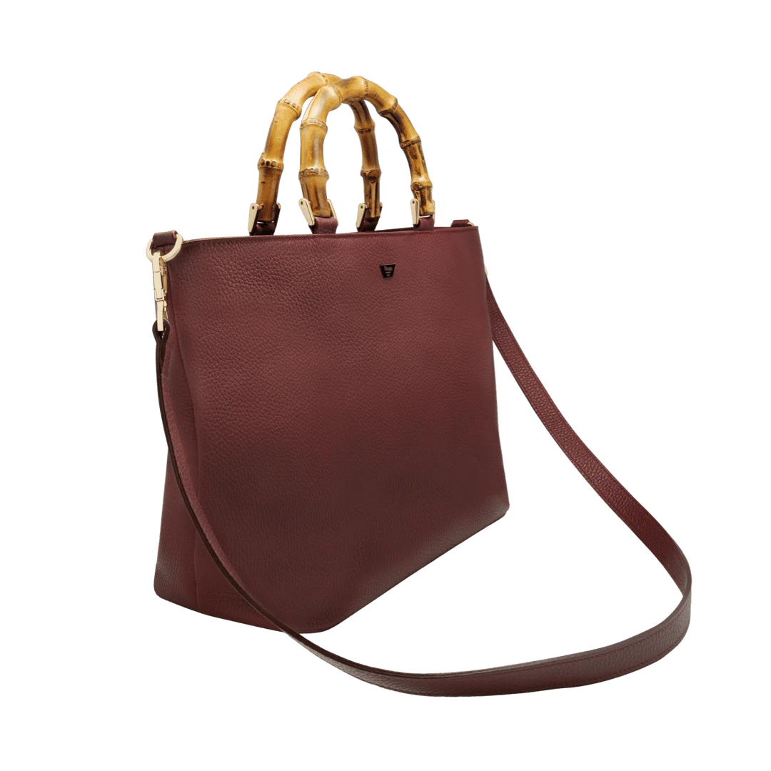 Fratelli Orsini Leather Bags Fiorenza - Calf Leather Women’s Handbag With Bamboo Handles 7 Fratelli Orsini Leather Bags Fiorenza - Calf Leather Women’s Handbag With Bamboo Handles