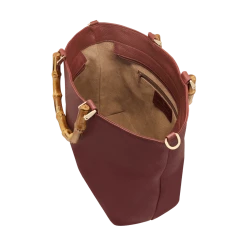 Fratelli Orsini Leather Bags Fiorenza - Calf Leather Women’s Handbag With Bamboo Handles 21 Fratelli Orsini Leather Bags Fiorenza - Calf Leather Women’s Handbag With Bamboo Handles
