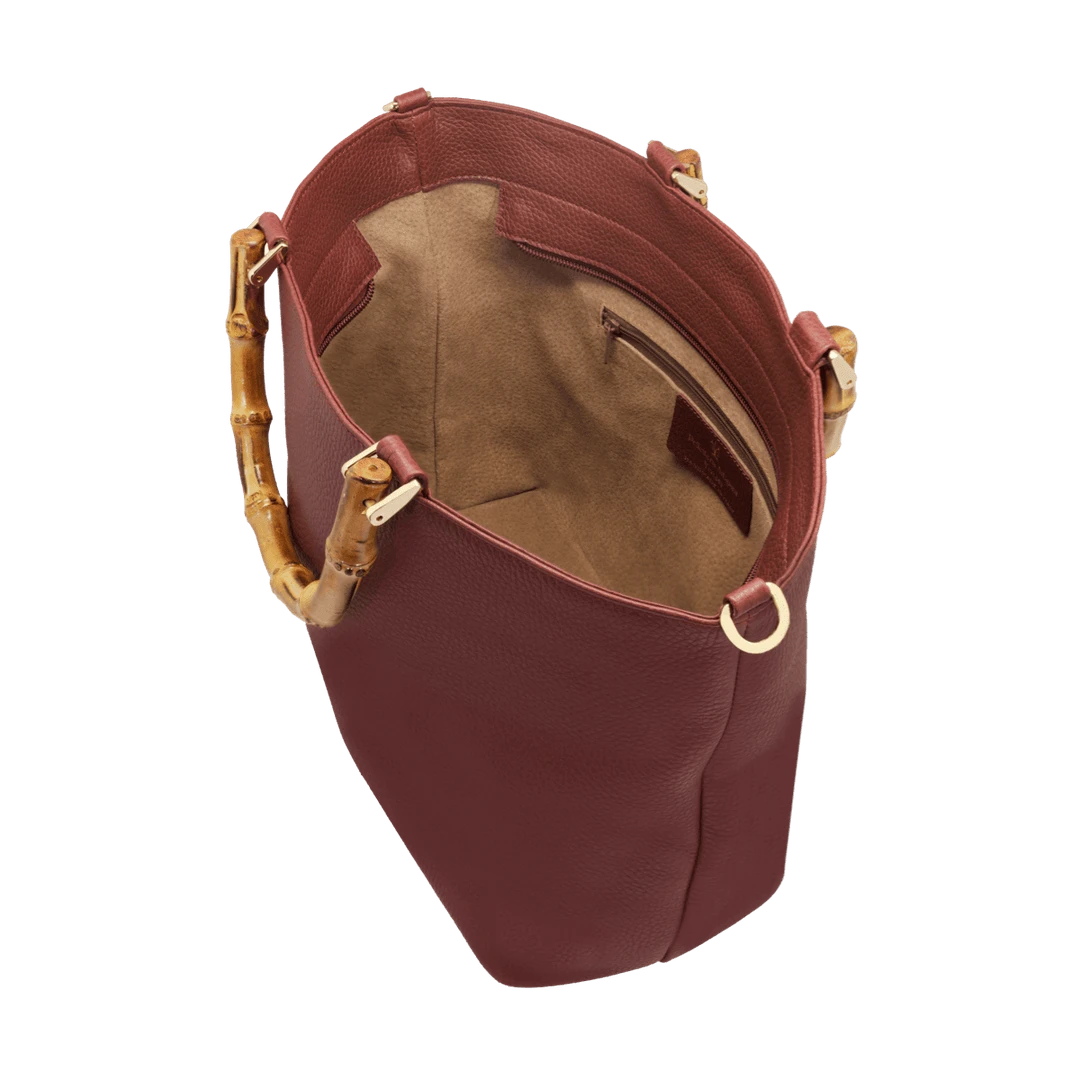 Fratelli Orsini Leather Bags Fiorenza - Calf Leather Women’s Handbag With Bamboo Handles 9 Fratelli Orsini Leather Bags Fiorenza - Calf Leather Women’s Handbag With Bamboo Handles