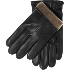 Fratelli Orsini Giovanni (black) - Lambskin Leather Gloves With Cashmere Lining