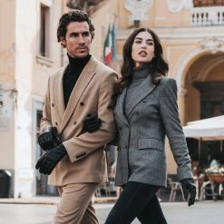 Fratelli Orsini Giovanni (black) - Lambskin Leather Gloves With Cashmere Lining