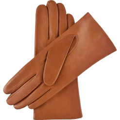 Fratelli Orsini Isabella (cognac) - Lambskin Leather Gloves With Cashmere Lining Women's Gloves
