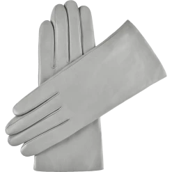 Fratelli Orsini Women's Gloves Isabella (grey) - Lambskin Leather Gloves With Cashmere Lining