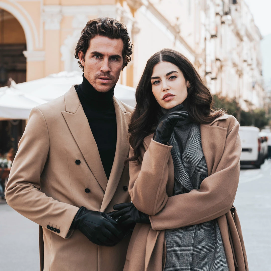 Fratelli Orsini Isabella (black) - Lambskin Leather Gloves With Cashmere Lining Women's Gloves 10 Fratelli Orsini Isabella (black) - Lambskin Leather Gloves With Cashmere Lining Women's Gloves