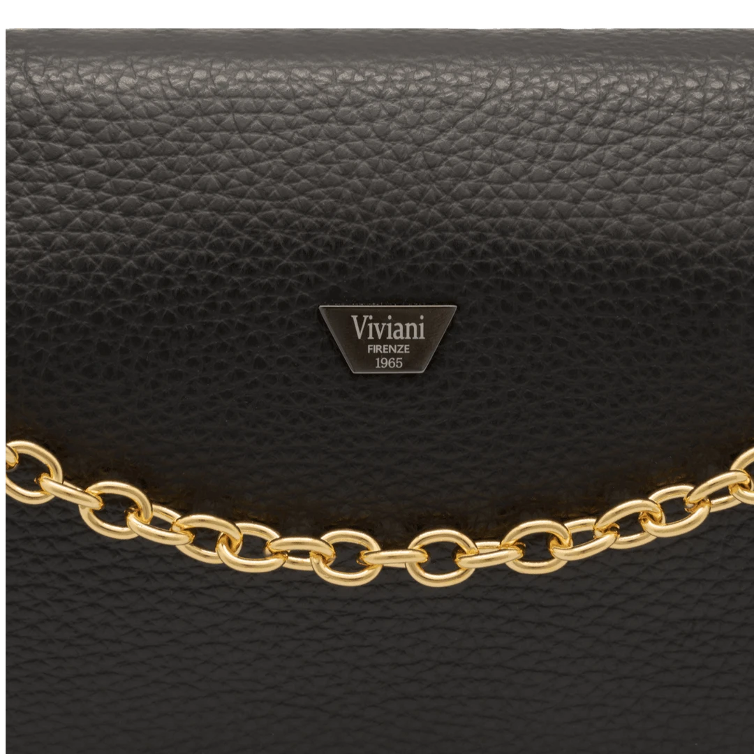 Fratelli Orsini Leather Bags Lalla - Calf Leather Women’s Clutch With Detachable Metal Chain Shoulder Strap 9 Fratelli Orsini Leather Bags Lalla - Calf Leather Women’s Clutch With Detachable Metal Chain Shoulder Strap