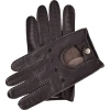 Fratelli Orsini Men's Gloves Leonardo (dark Brown) - American Deerskin Leather Driving Gloves