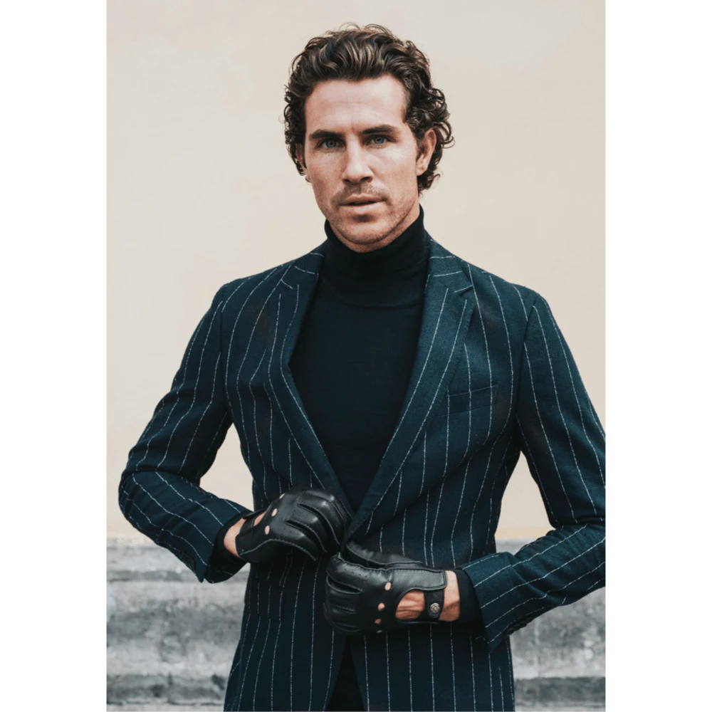 Fratelli Orsini Men's Gloves Leonardo (black) - American Deerskin Leather Driving Gloves 5 Fratelli Orsini Men's Gloves Leonardo (black) - American Deerskin Leather Driving Gloves