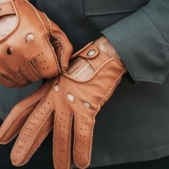 Fratelli Orsini Leonardo (brown) - American Deerskin Leather Driving Gloves