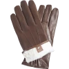 Fratelli Orsini Men's Gloves Marco (brown) - Lambskin Leather Gloves With White Fur Lining 2 Fratelli Orsini Men's Gloves Marco (brown) - Lambskin Leather Gloves With White Fur Lining