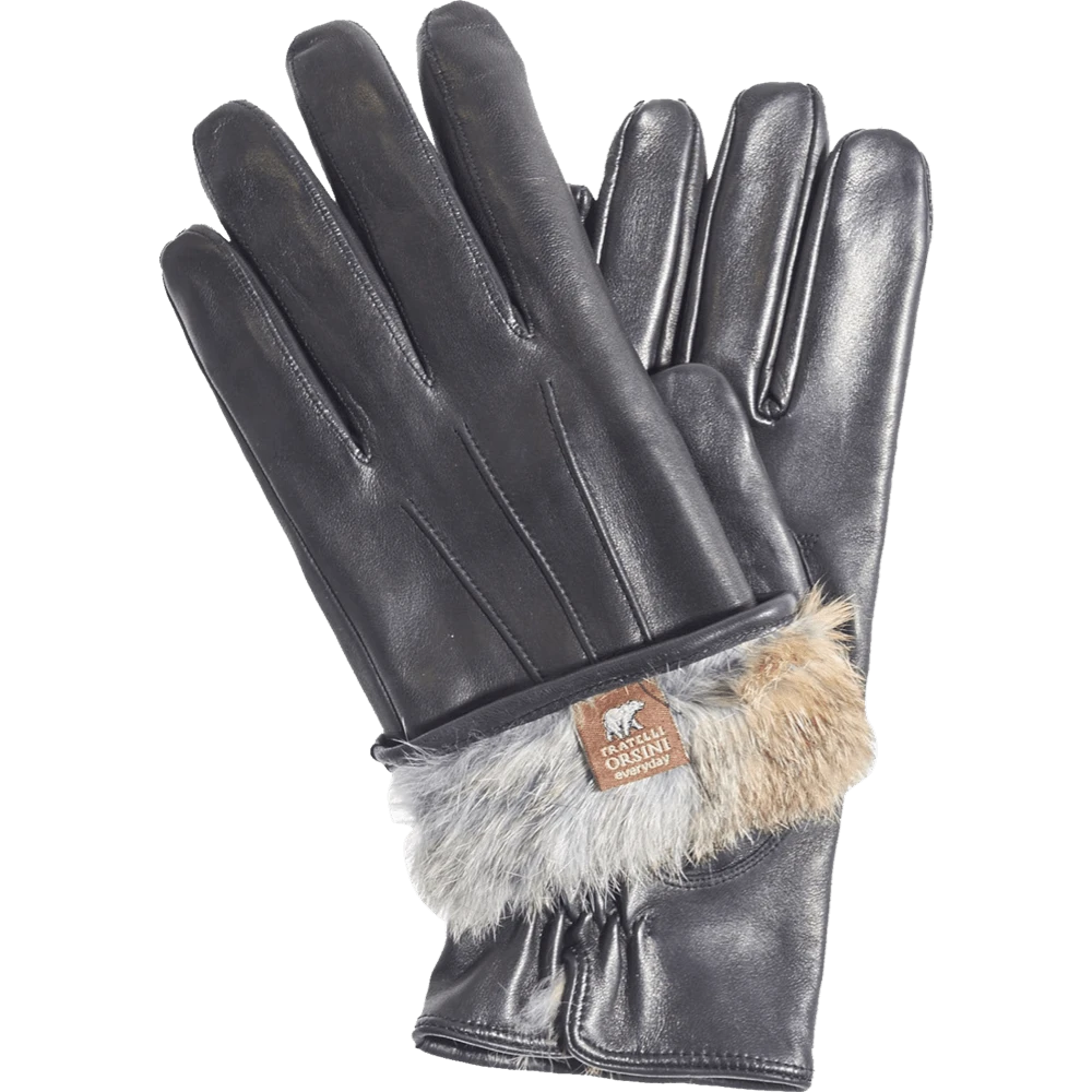 Fratelli Orsini Marco (brown) - Lambskin Leather Gloves With Brown Fur Lining 8 Fratelli Orsini Marco (brown) - Lambskin Leather Gloves With Brown Fur Lining