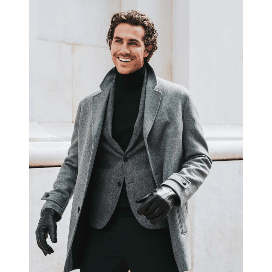 Fratelli Orsini Marco (brown) - Lambskin Leather Gloves With Brown Fur Lining 9 Fratelli Orsini Marco (brown) - Lambskin Leather Gloves With Brown Fur Lining