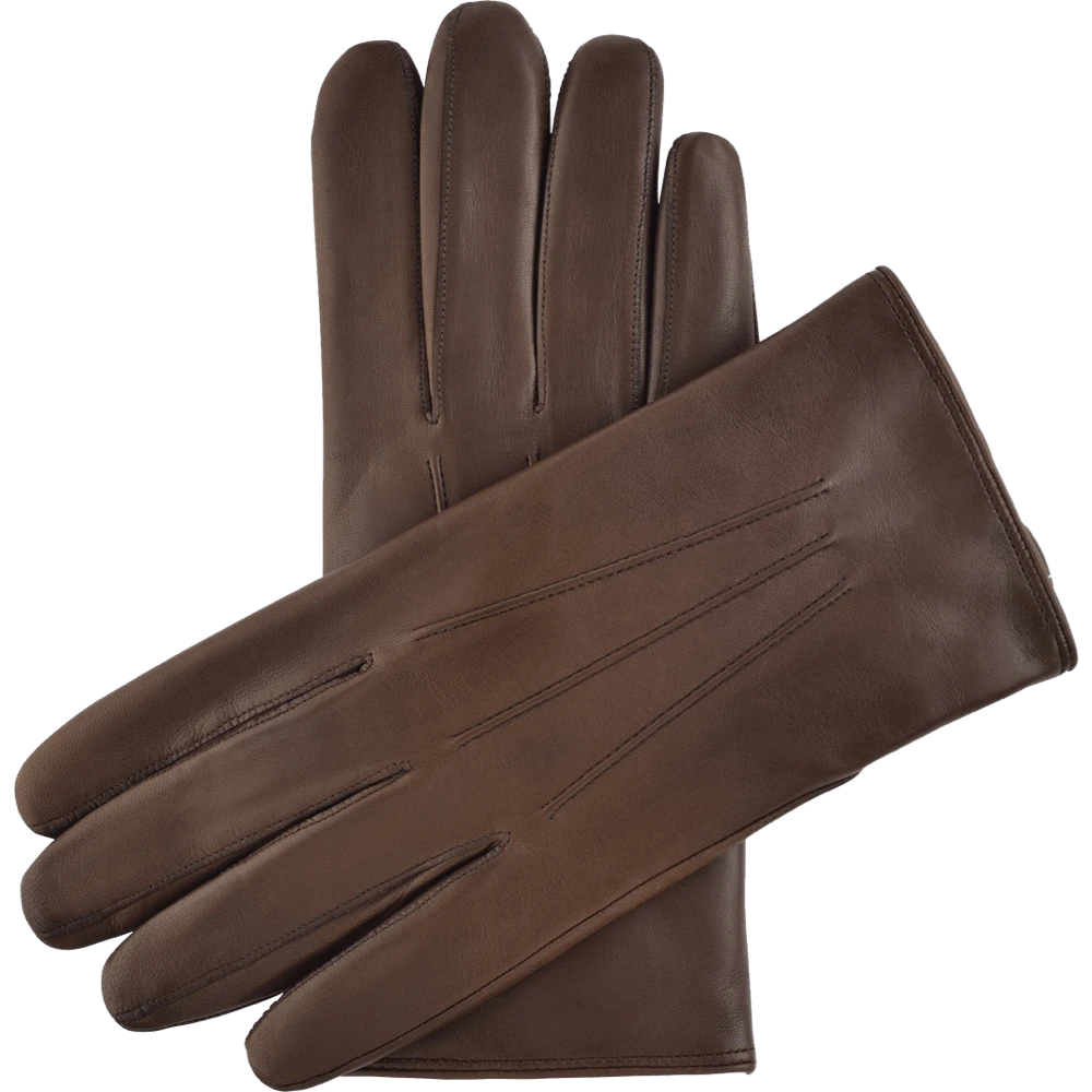 Fratelli Orsini Marco (brown) - Lambskin Leather Gloves With Brown Fur Lining 5 Fratelli Orsini Marco (brown) - Lambskin Leather Gloves With Brown Fur Lining