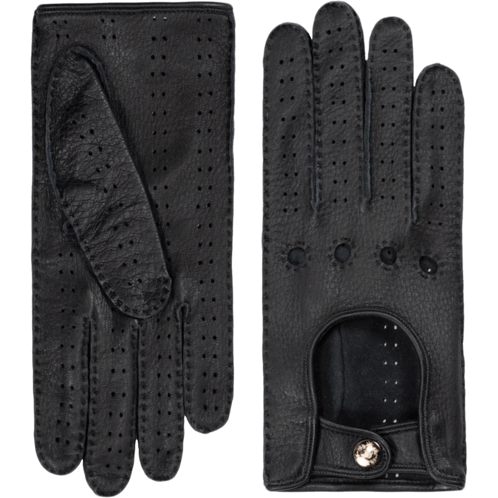 Fratelli Orsini Women's Gloves Maria (black) - American Deerskin Leather Driving Gloves 3 Fratelli Orsini Women's Gloves Maria (black) - American Deerskin Leather Driving Gloves