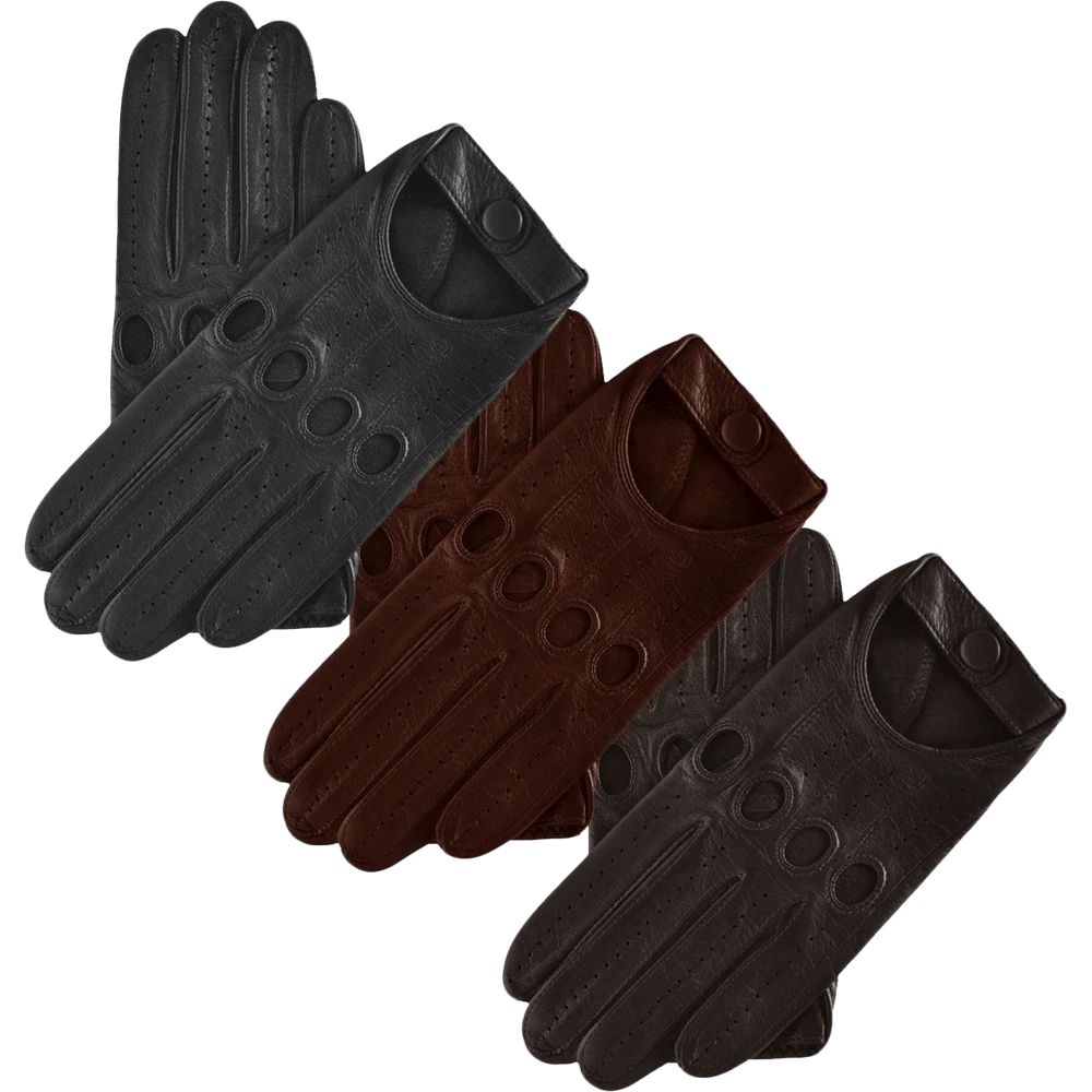 Fratelli Orsini Mario (brown) - Lambskin Leather Driving Gloves & Touchscreen 5 Fratelli Orsini Mario (brown) - Lambskin Leather Driving Gloves & Touchscreen