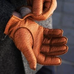 Fratelli Orsini Antonio (brown) - Peccary Leather Gloves With Cashmere Lining Men's Gloves 20 Fratelli Orsini Antonio (brown) - Peccary Leather Gloves With Cashmere Lining Men's Gloves