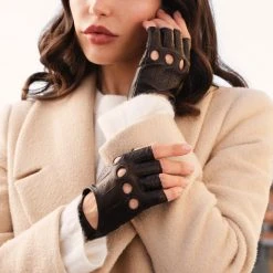 Fratelli Orsini Rossana (dark Brown) - Lambskin Leather Driving Gloves Women's Gloves 15 Fratelli Orsini Rossana (dark Brown) - Lambskin Leather Driving Gloves Women's Gloves