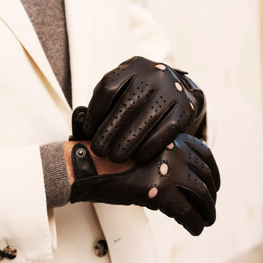 Fratelli Orsini Umberto (brown) - Lambskin Leather Driving Gloves & Touchscreen Men's Gloves 7 Fratelli Orsini Umberto (brown) - Lambskin Leather Driving Gloves & Touchscreen Men's Gloves